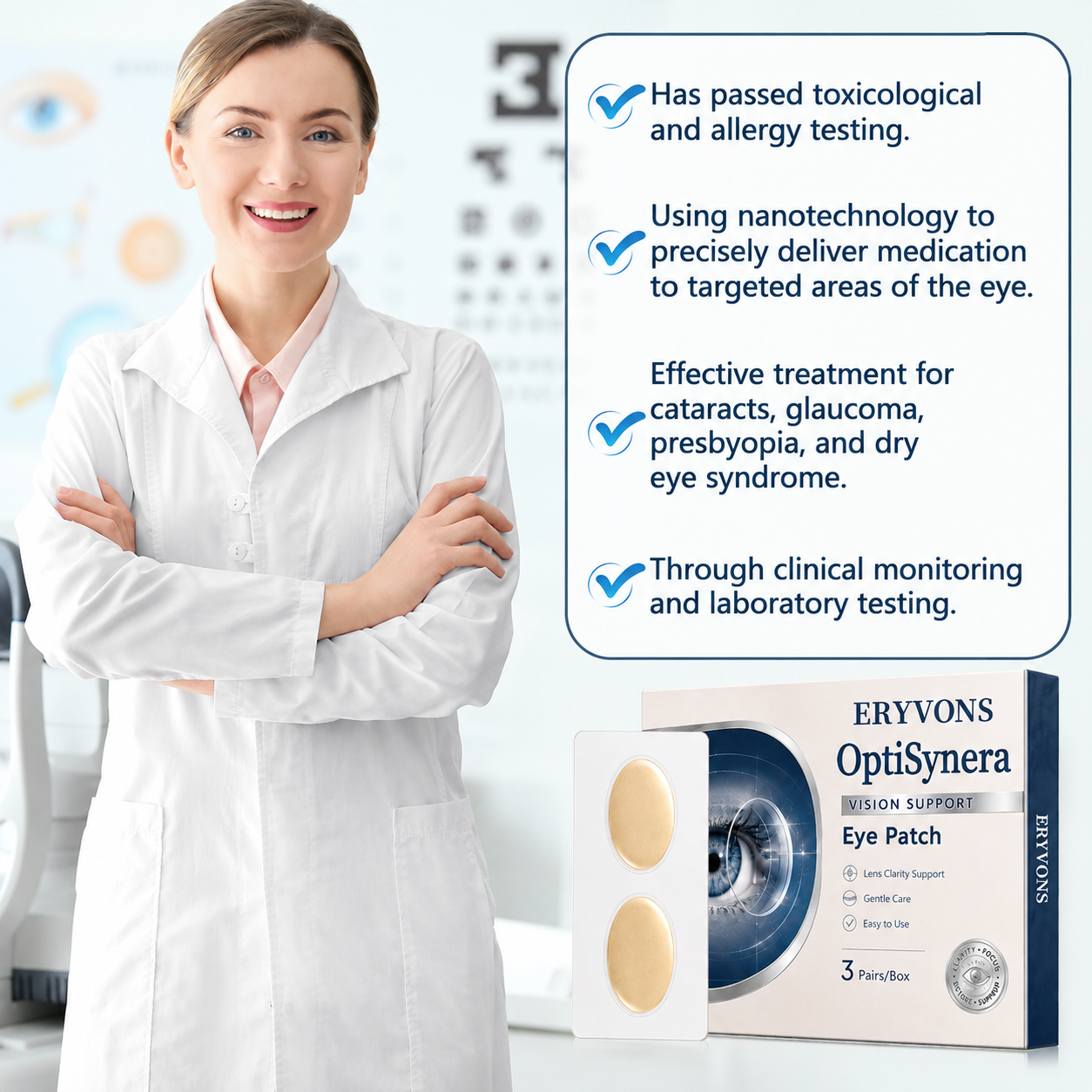 ERYVONS® OptiSynera Vision Support Eye Patch👁️✨